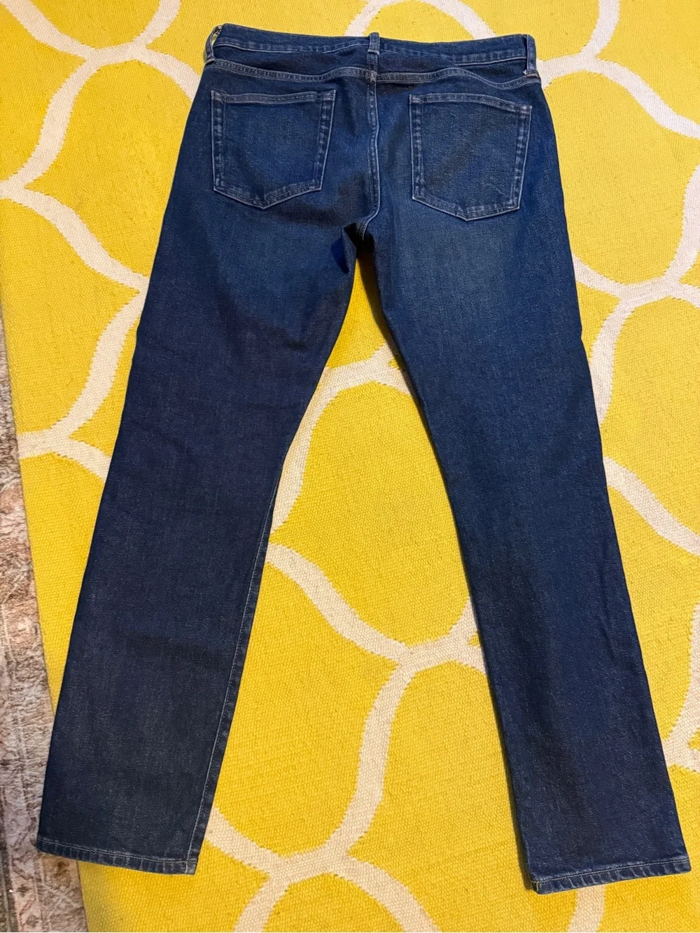 Men’s J Crew 484s, dark blue jeans